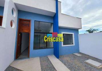 Casa com 2 dormitórios à venda, 70 m² por r$ 350.000,00 - chácara mariléa - rio das ostras/rj