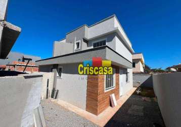 Casa com 3 dormitórios à venda, 80 m² por r$ 369.000,00 - verdes mares - rio das ostras/rj