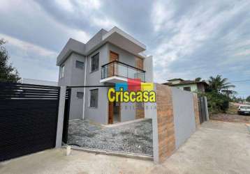 Casa com 2 dormitórios à venda, 70 m² por r$ 340.000,00 - verdes mares - rio das ostras/rj