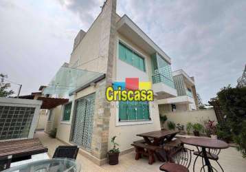 Casa com 4 dormitórios à venda, 174 m² por r$ 1.250.000,00 - ouro verde - rio das ostras/rj