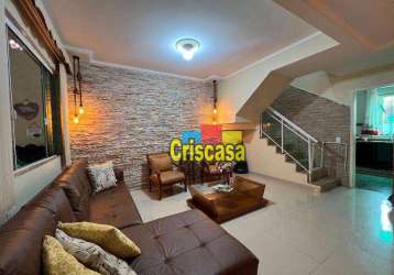 Casa com 3 dormitórios à venda, 110 m² por r$ 750.000,00 - balneário remanso - rio das ostras/rj