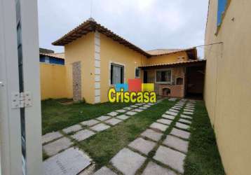 Casa com 1 dormitório, 51 m² - venda por r$ 280.000,00 ou aluguel por r$ 1.600,00/mês - cidade beira mar - rio das ostras/rj