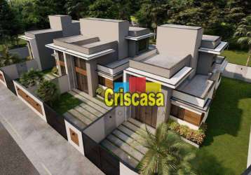 Casa com 3 dormitórios à venda, 80 m² por r$ 550.000,00 - enseada das gaivotas - rio das ostras/rj