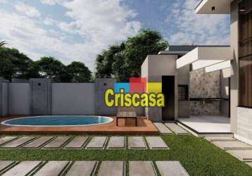 Casa com 3 dormitórios à venda, 116 m² por r$ 650.000,00 - ouro verde - rio das ostras/rj