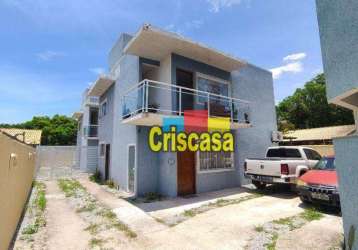 Casa com 2 dormitórios para alugar, 60 m² por r$ 1.950,00/mês - floresta da gaivota - rio das ostras/rj