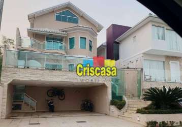 Casa com 4 dormitórios à venda, 330 m² por r$ 1.500.000,00 - vale dos cristais - macaé/rj