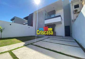 Casa com 3 dormitórios à venda, 120 m² por r$ 949.000,00 - lagoa - macaé/rj