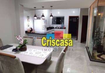 Casa com 3 dormitórios à venda, 118 m² por r$ 420.000,00 - visconde de araújo - macaé/rj