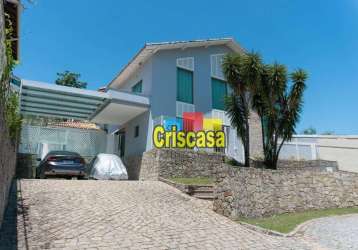 Casa, 350 m² - venda por r$ 2.500.000,00 ou aluguel por r$ 9.958,00/mês - lagoa - macaé/rj