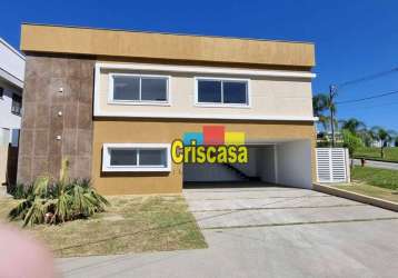 Casa com 3 dormitórios à venda, 252 m² por r$ 1.250.000,00 - alphaville - rio das ostras/rj