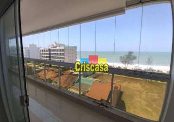 Apartamento com 3 dormitórios para alugar, 145 m² por r$ 6.276,00/mês - praia do pecado - macaé/rj