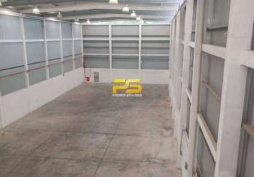 Galpão-850 m2 -alugar- r$ 16.000,00 – distrito industrial – joão pessoa/pb.