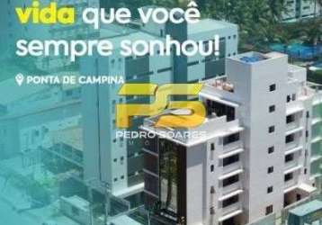 Apartamento com 2 quartos à venda, ponta de campina - cabedelo