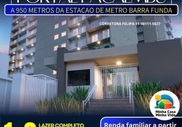 Apartamentos com 2 dorm. ao lado fórum  da barra funda bem pertinho do metrô