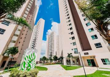 Apartamento andar alto à venda com 2 quartos no natture condomínio clube por r$ 337 mil - candelária - natal/rn