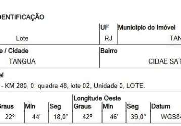 Oportunidade única em tangua - rj | tipo: terreno | negociação: venda direta online  | situação: imóvel