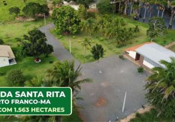 Linda fazenda em porto franco/ma - casa sede com piscina, currais e galpões novos