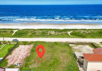 Terreno à venda de frente para o mar em guaratuba, 360 m² por r$ 625.000 - coroados - guaratuba/pr