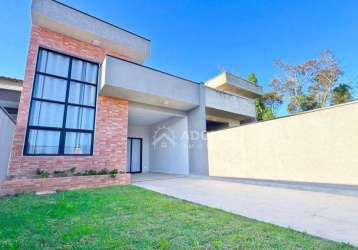 Casa nova com piscina, 3 dormitórios à venda, 115 m² por r$ 650.000 - eliana - guaratuba/pr