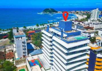 Apartamento com vista mar, spa privativo, 3 suítes, à venda por r$ 3.190.000 - centro - guaratuba/pr