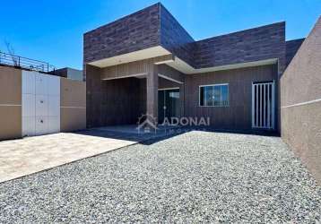 Casa nova com 3 dormitórios à venda, 77 m² por r$ 380.000 - cohapar - guaratuba/pr