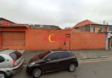 Terreno para alugar, 350m²- bairro - jardim presidente dutra   - guarulhos/sp - por r$ 12.000,00