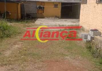 Terreno para alugar com 660m² + casa, jd. albertina - guarulhos/sp  por r$5.500,00