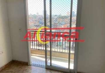 Apartamento com 3 quartos para alugar, 65 m² - vila galvão - guarulhos/sp por r$1.700,00