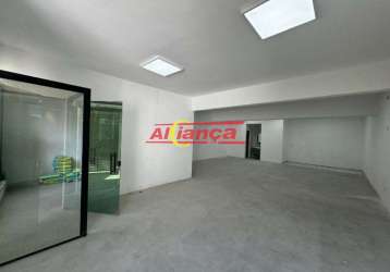 Sala comercial para alugar com 120m², vagas, vila camargos - guarulhos/sp por r$ 6.000,00