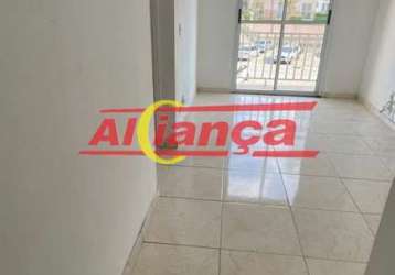 Apartamento com 2 quartos para alugar,  43m² - pimentas - guarulhos/sp - por r$ 1.100,00