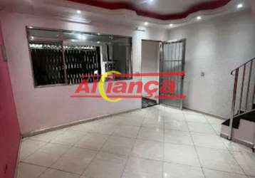 Sobrado com 2 quartos e 1 vaga para alugar,  125m² - jardim flor da montanha-  r$ 2.600,00