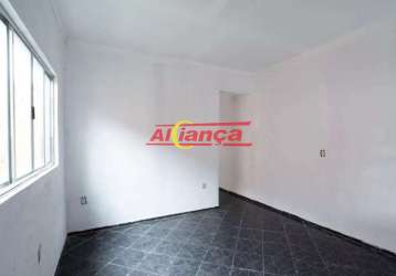 Casa para alugar com 60m², 01 quarto, 01 vaga, jardim adriana - guarulhos/sp por r$ 1.300,00