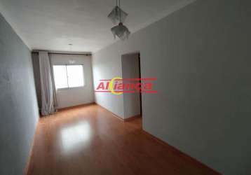 Apartamento para alugar, 2 quartos e 1 vaga 65 m², centro- guarulhos r$ 2.000,00