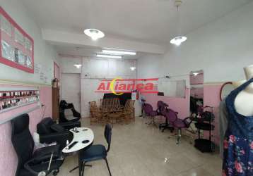 Salão para alugar, 30m²  - jardim rosa de franca - guarulhos/sp - por r$1.000