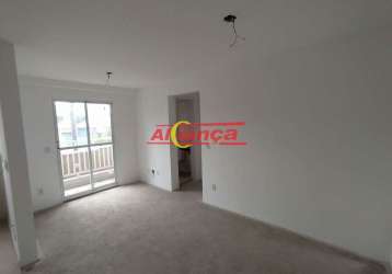 Apartamento novo para alugar com 2 quartos, 46m² - jd triunfo (bonsucesso), guarulhos/sp por r$1.500