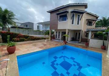 Casa em condomínio para venda em lauro de freitas, portão, 5 dormitórios, 4 suítes, 6 banheiros, 10 vagas