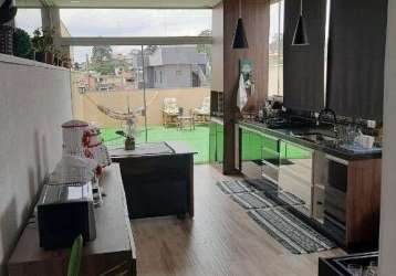 Santo andré, apartamento cobertura, sem condomínio, 120 metro0s, 2 dormitórios, espaço gourmet , excelente localização e valor !