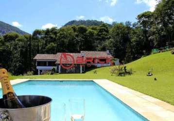 Casa com 6 quartos à venda na estrada serrinha, 1250, vargem grande, teresópolis, 550 m2 por r$ 4.500.000