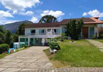 Casa em condomínio fechado com 6 quartos à venda na praça baltazar da silveira, várzea, teresópolis, 501 m2 por r$ 4.200.000