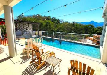 Casa com 4 suítes e piscina, praia  arrastão  são sebastião  sp