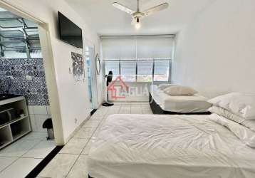 Kitnet / stúdio à venda na avenida bartolomeu de gusmão, 100, boqueirão, santos, 23 m2 por r$ 275.000