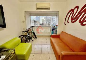 Apartamento com 3 quartos à venda na rua 1º de maio, 51, aparecida, santos, 77 m2 por r$ 649.000