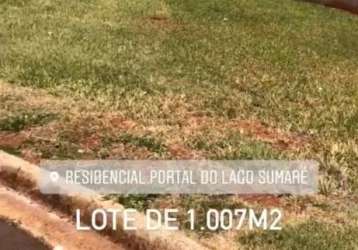 Terreno à venda na rua alcides calegari, 385, residencial portal do lago, sumaré por r$ 900.000