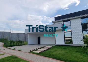 Tristar realty indaiatuba - ca00227 - venda excelente imovel terreo planejado em condomínio fechado residencial laguna indaiatuba/sp.