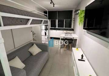 Lindo studio à venda com 25 m² por r$ 225.000 - portão - curitiba/paraná