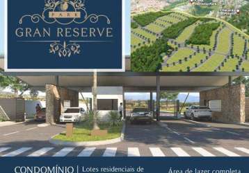 Terreno à venda, 343.40 m² por r$ 388.000 - loteamento park gran reserve - indaiatuba/sp