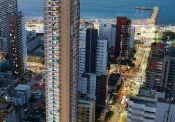 Apartamento com 1 dormitório à venda, 40 m² por r$ 553.152,60 - meireles - fortaleza/ce