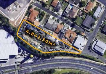 Terreno à venda na avenida invernada, parque nova suíça, valinhos, 4842 m2 por r$ 15.000.000