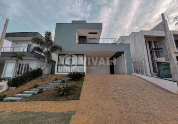 Casa em condomínio fechado com 3 quartos à venda na avenida carmelo scarparo, reserva santa rosa, itatiba, 202 m2 por r$ 2.100.000