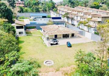 Chácara com 7 dorms, 2400 m² - venda por r$ 2.200.000 ou aluguel por r$ 13.900/mês - granja viana - cotia/sp